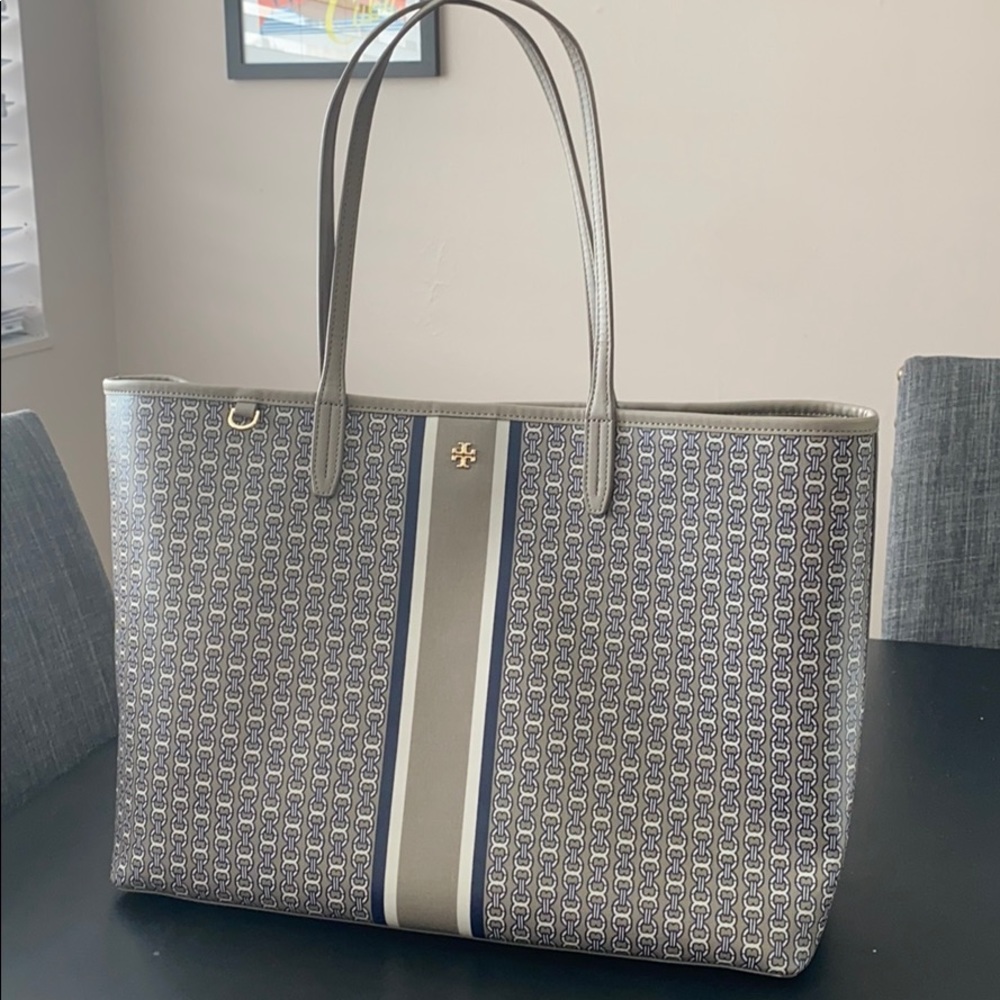 Tory Burch Gemini Link Coated Canvas Tote